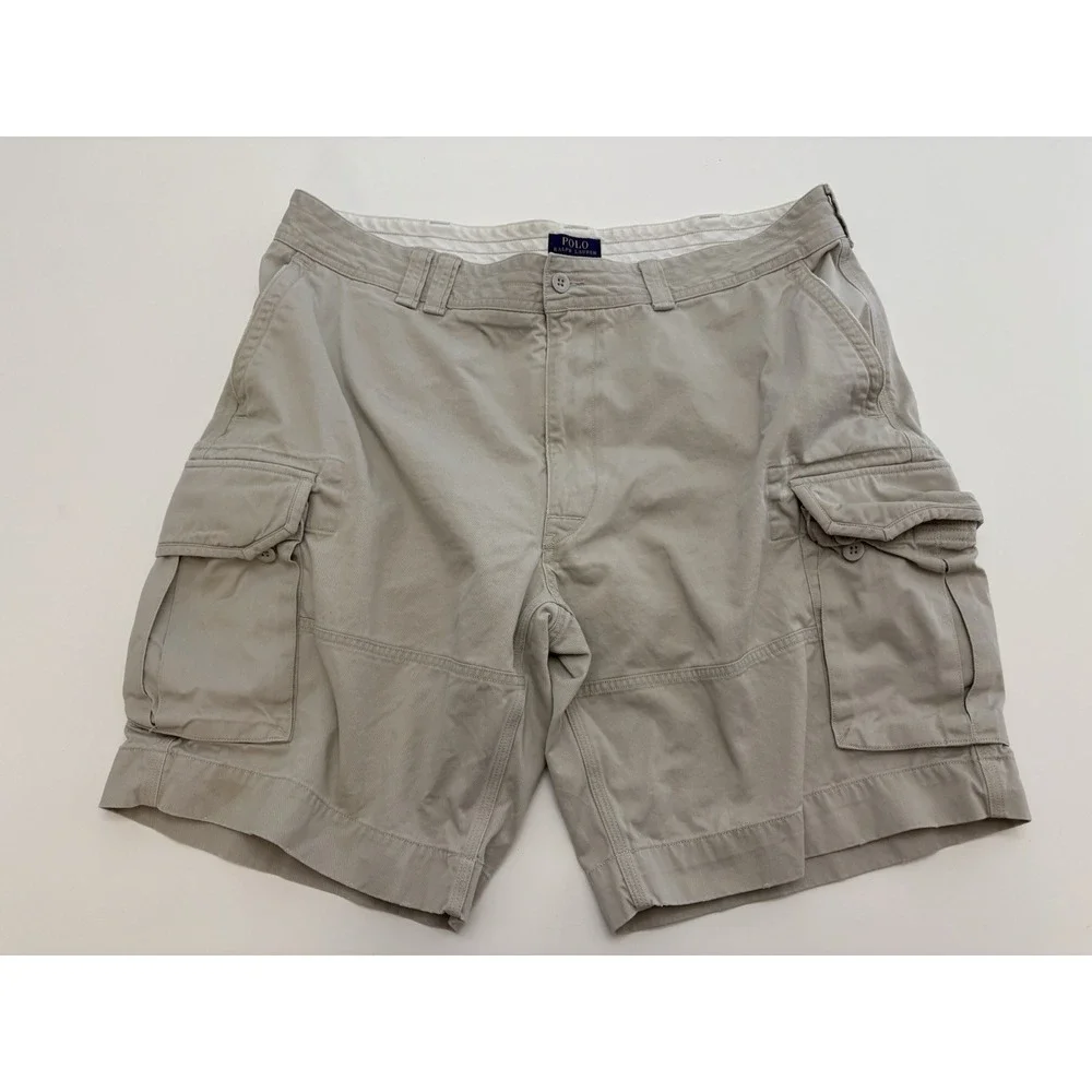 VTG Y2K Men's Polo Ralph Lauren Cargo Shorts Baggy Distressed 42/10'